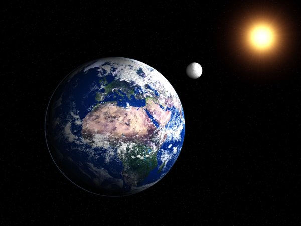 Притяжение земли к солнцу