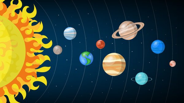 Солнечная система без планет для детей