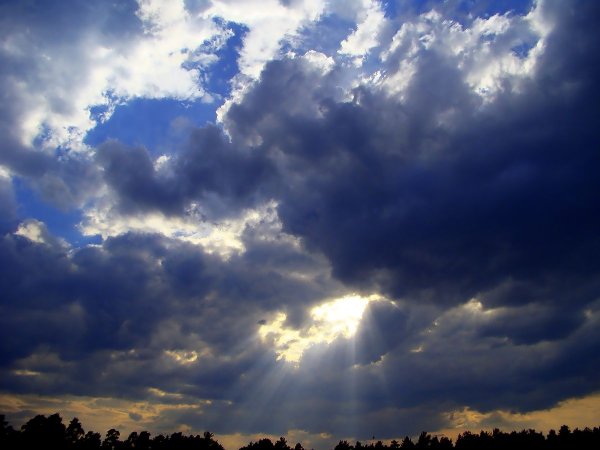 Небо пасмурное хмурое