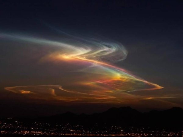 Радуга с облаками