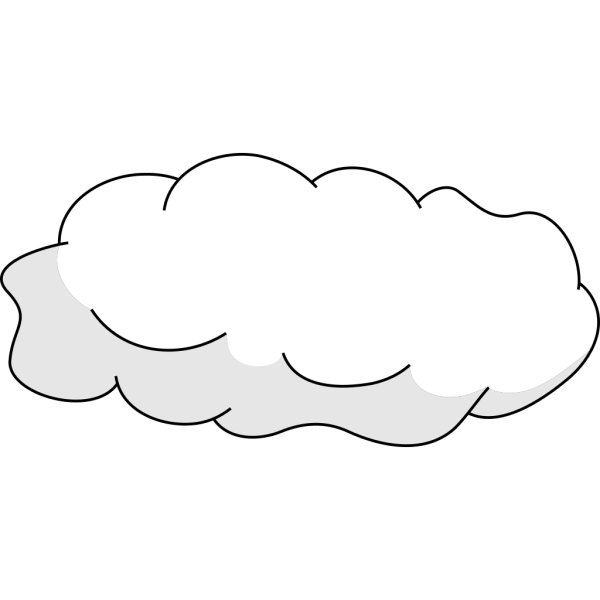 Облако раскраска для детей