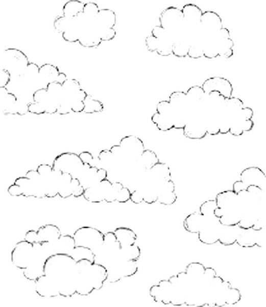 Небо раскраска для детей