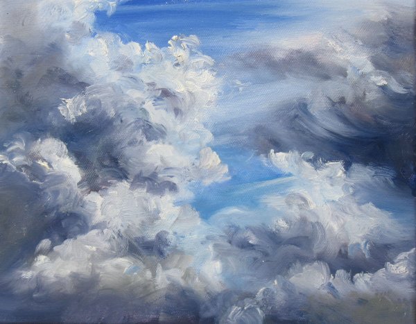 Облака живопись