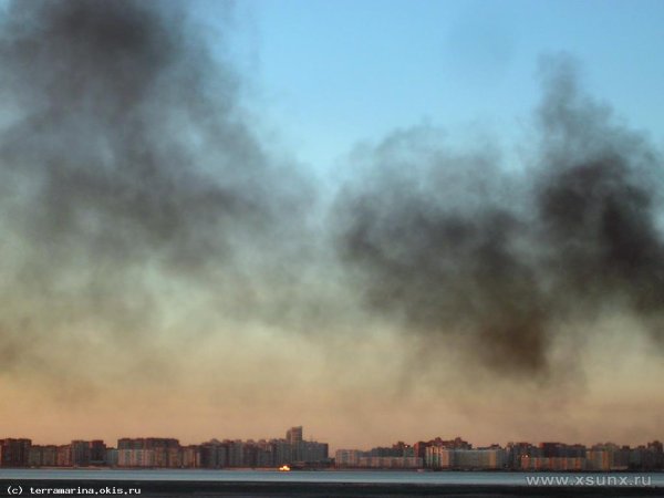 Задымленное небо