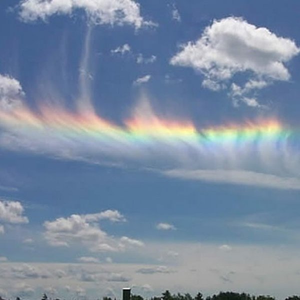 Радуга с облаками