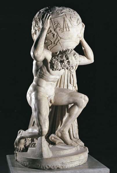 Атлант Титан статуя