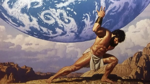 Атланты карикатура