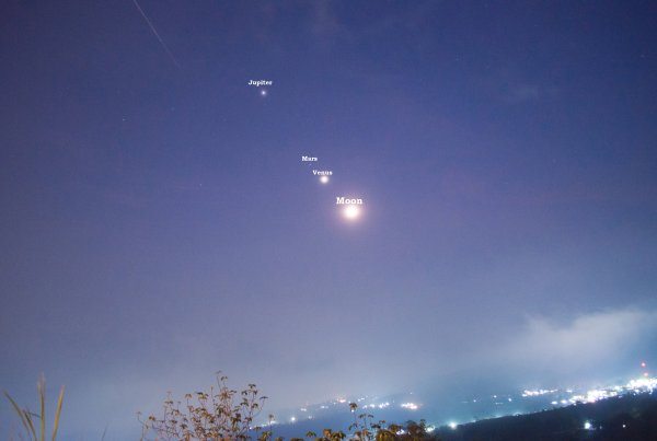 Планета Венера вид с земли