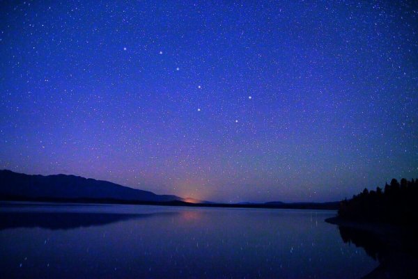 Ночное небо со звездами