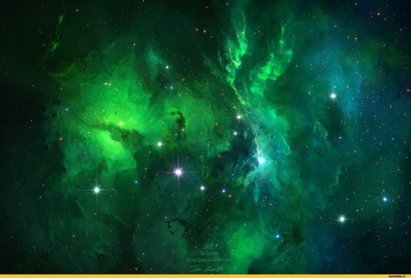 Космос в зелёном цвете