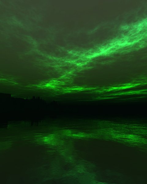 Зеленый закат