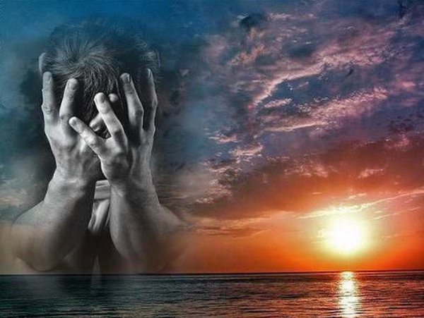 Молящийся на закате