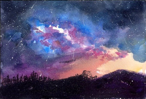 Луна и звезды