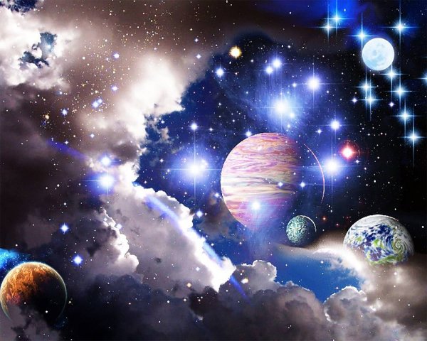 Небо космос планеты