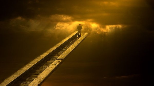 Душа улетает в небо