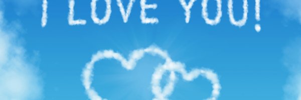 Надпись - я люблю небо