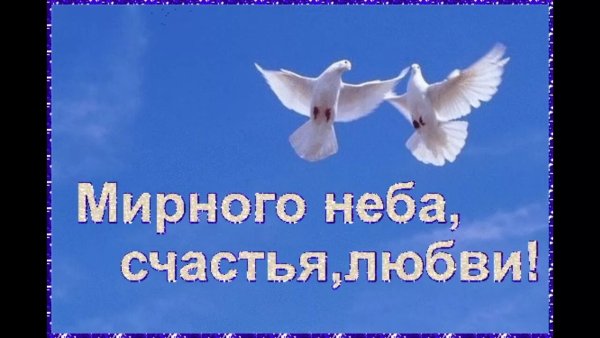 Желаю мирного неба над головой