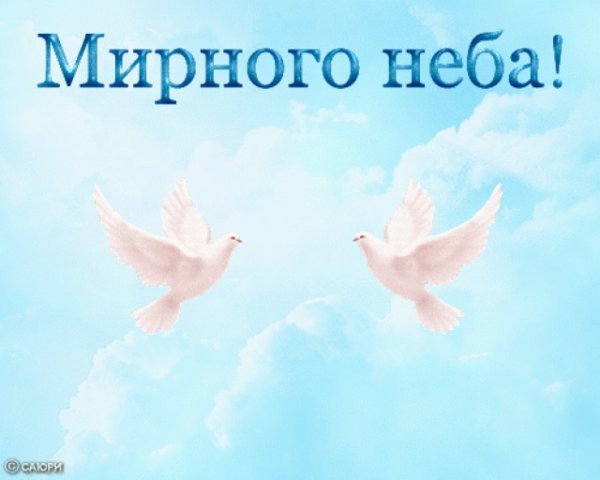 Пожелания мирного неба