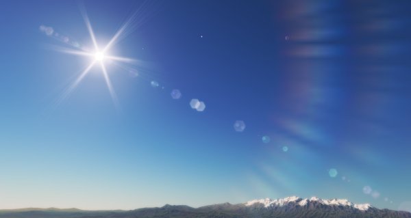 Чистое небо солнце