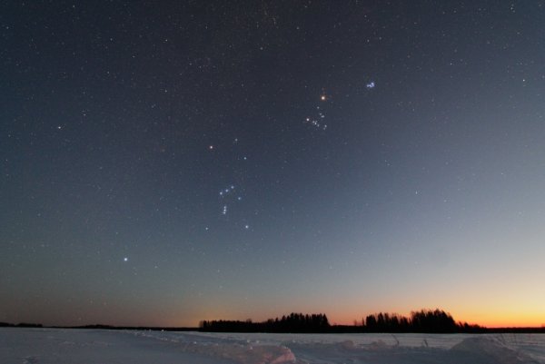 Бетельгейзе в созвездии Ориона