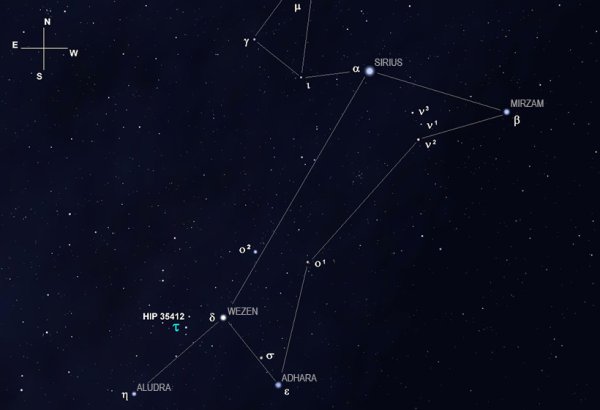 Сириус звезда на небе