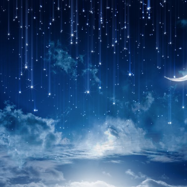 Вечернее небо со звездами