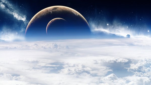 Небо с планетами