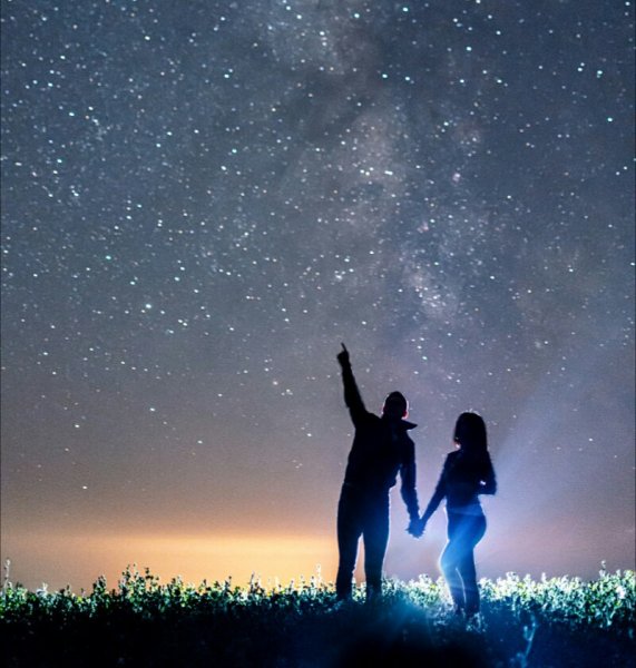 Поцелуй под звездным небом