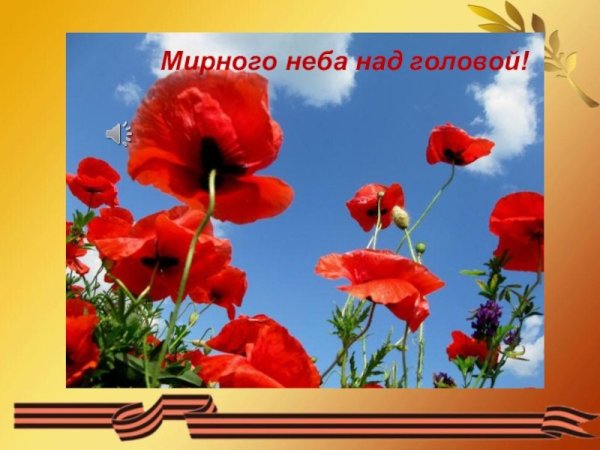 Слайд мирного неба