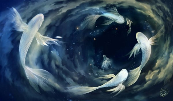 Рыбы в небе фэнтези