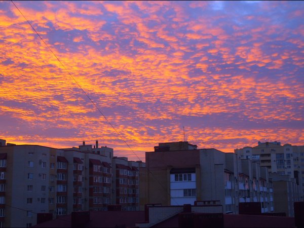 Рассвет многоэтажки