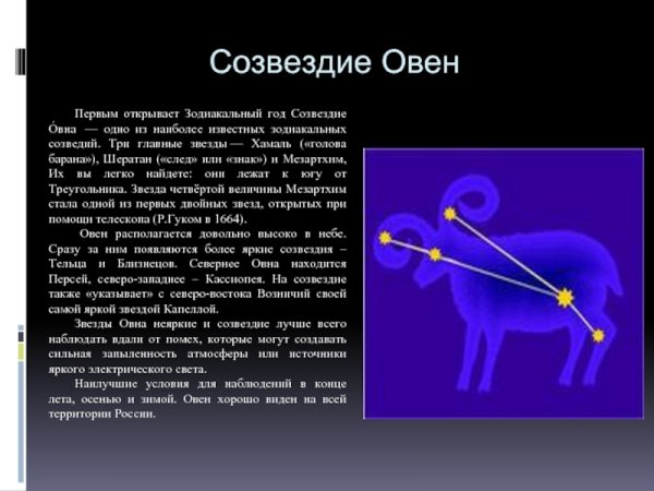 Созвездие овна