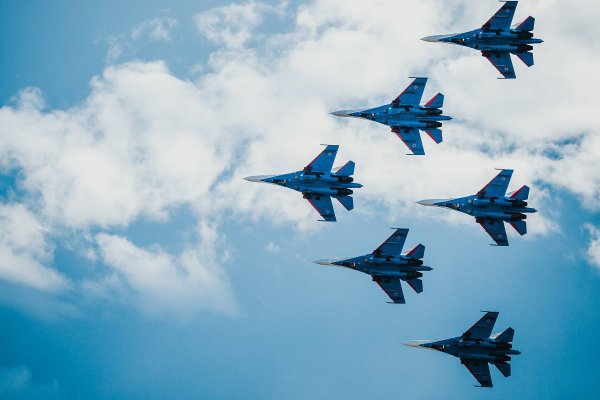 Русские самолеты в небе