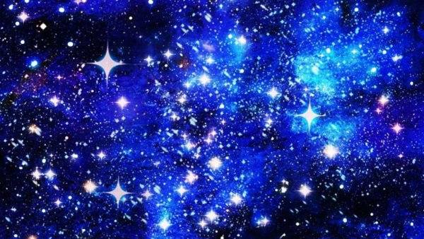 Небо с блестящими звездами