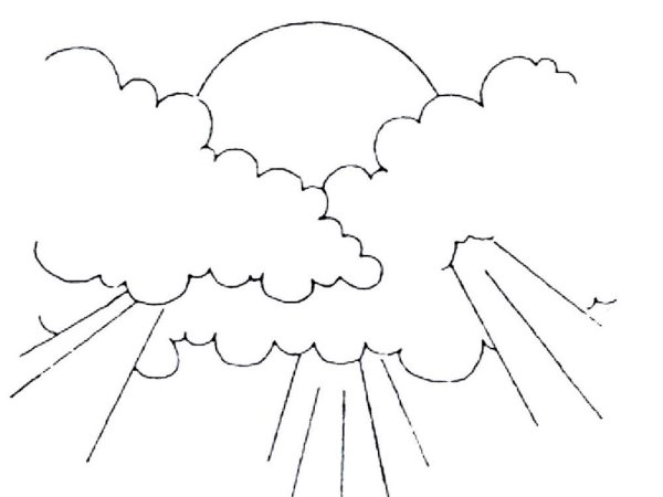 Раскраска небо