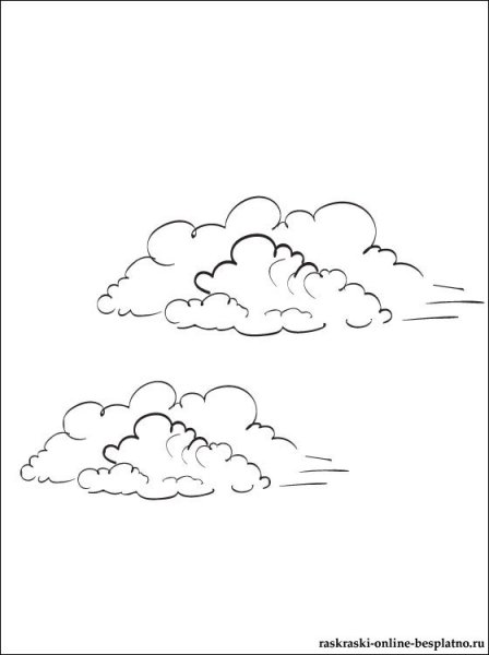 Раскраска солнце на небе для детей