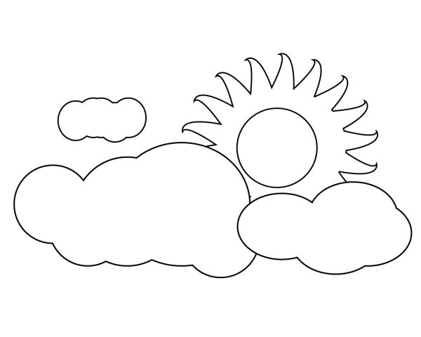 Облако раскраска