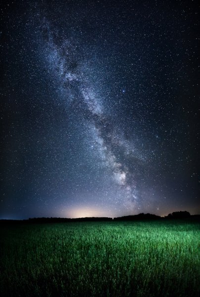 Ночное небо со звездами