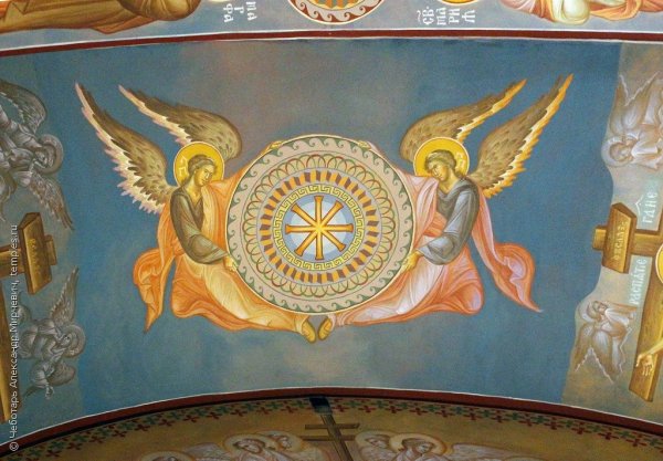 Серафим Херувим фреска роспись храма