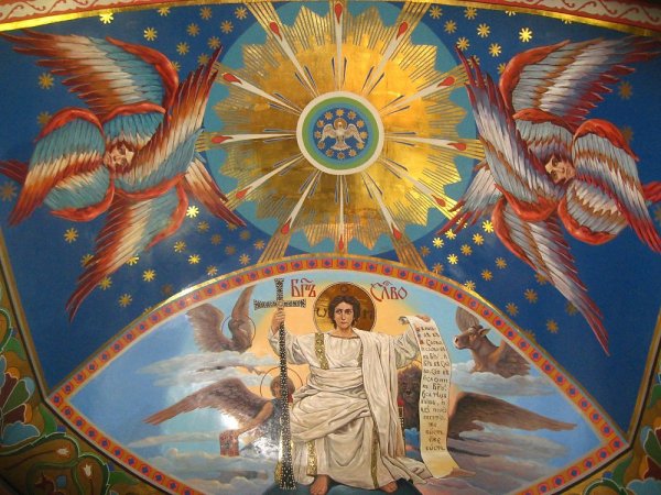 Архангелы роспись Васнецов