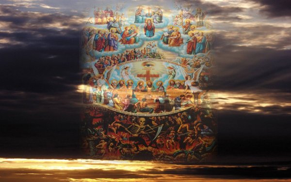 «Церковь земная и Небесная» Лебедев