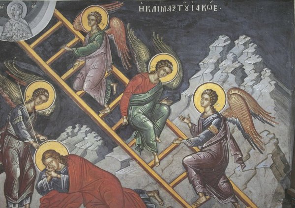 Лествица Иакова фреска