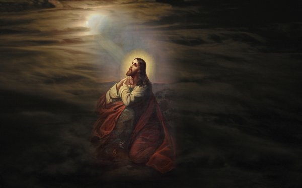 Икона на темном фоне