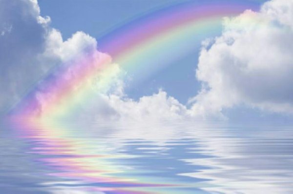 Радуга с облаками