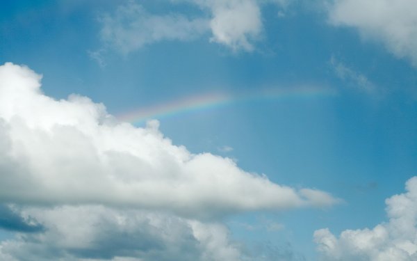 Радуга с облаками