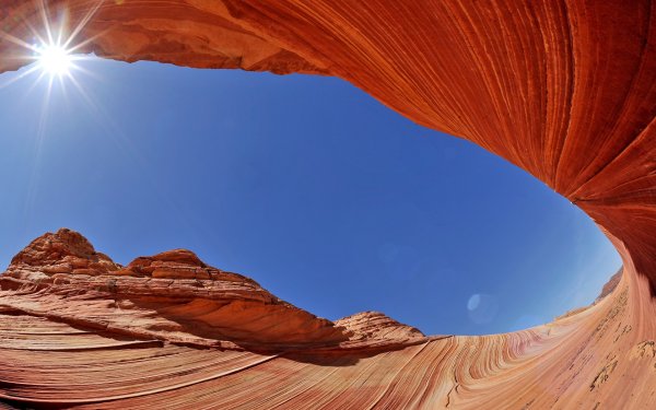 Песчаный каньон солнце