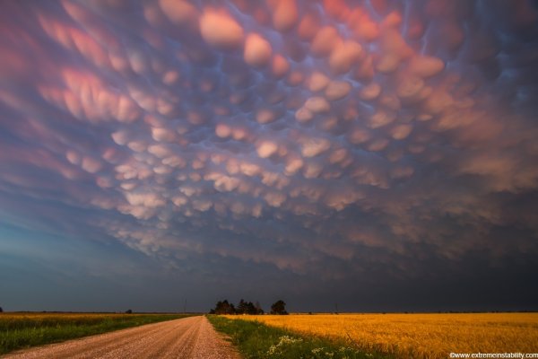 Вымеобразные облака (Mammatus cloud)