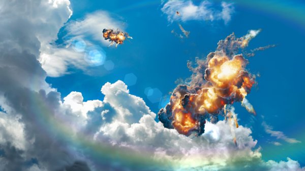 Взрыв в небе
