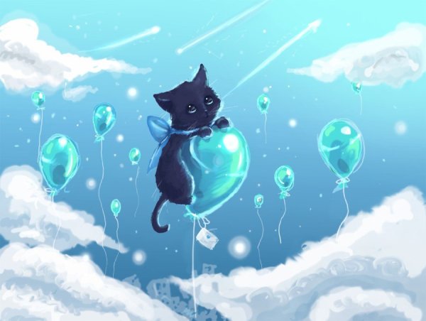 Кошечки на облаках