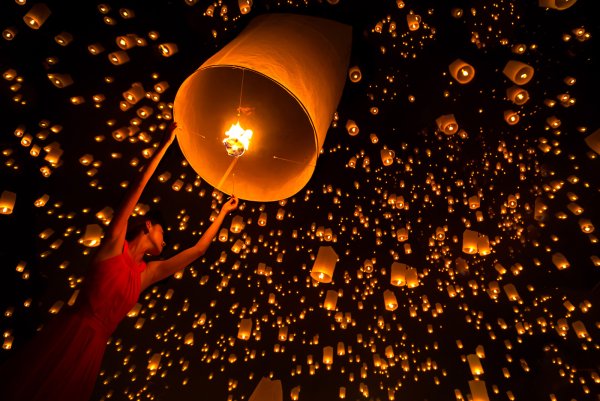 Yi Peng Lantern Festival (фестиваль фонариков) в Таиланде